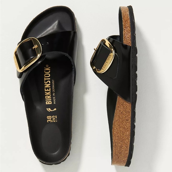 Birkenstock Shoes - New Birkenstock Madrid Big Buckle High Shine Sandals